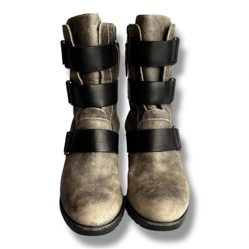 Sorel After Hours Wedge Suede Ankle Bootie Women's 8